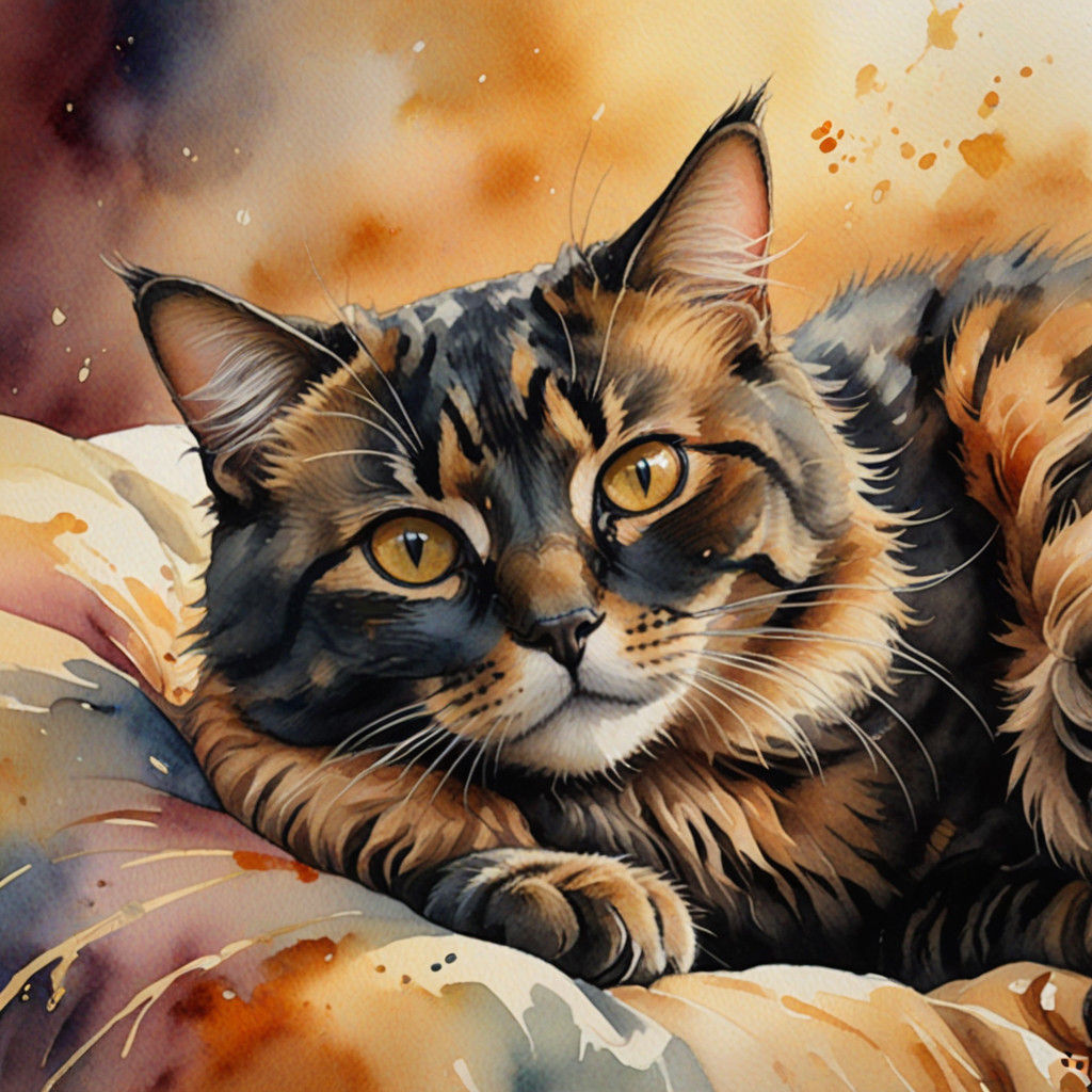 Smudge Tortoiseshell cat