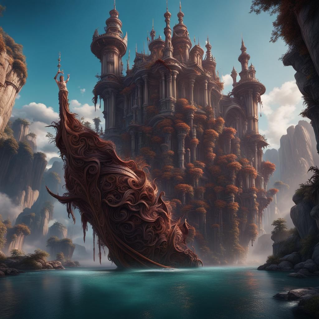 Pandora Opens Her Vase: Detailed Fantasy Art