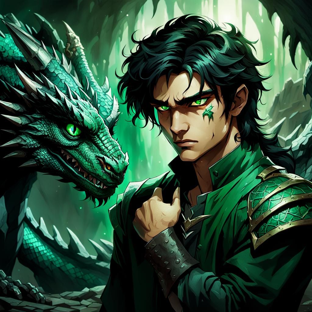 Magnus Concept Art: Emerald Eyes and Dragon Mark