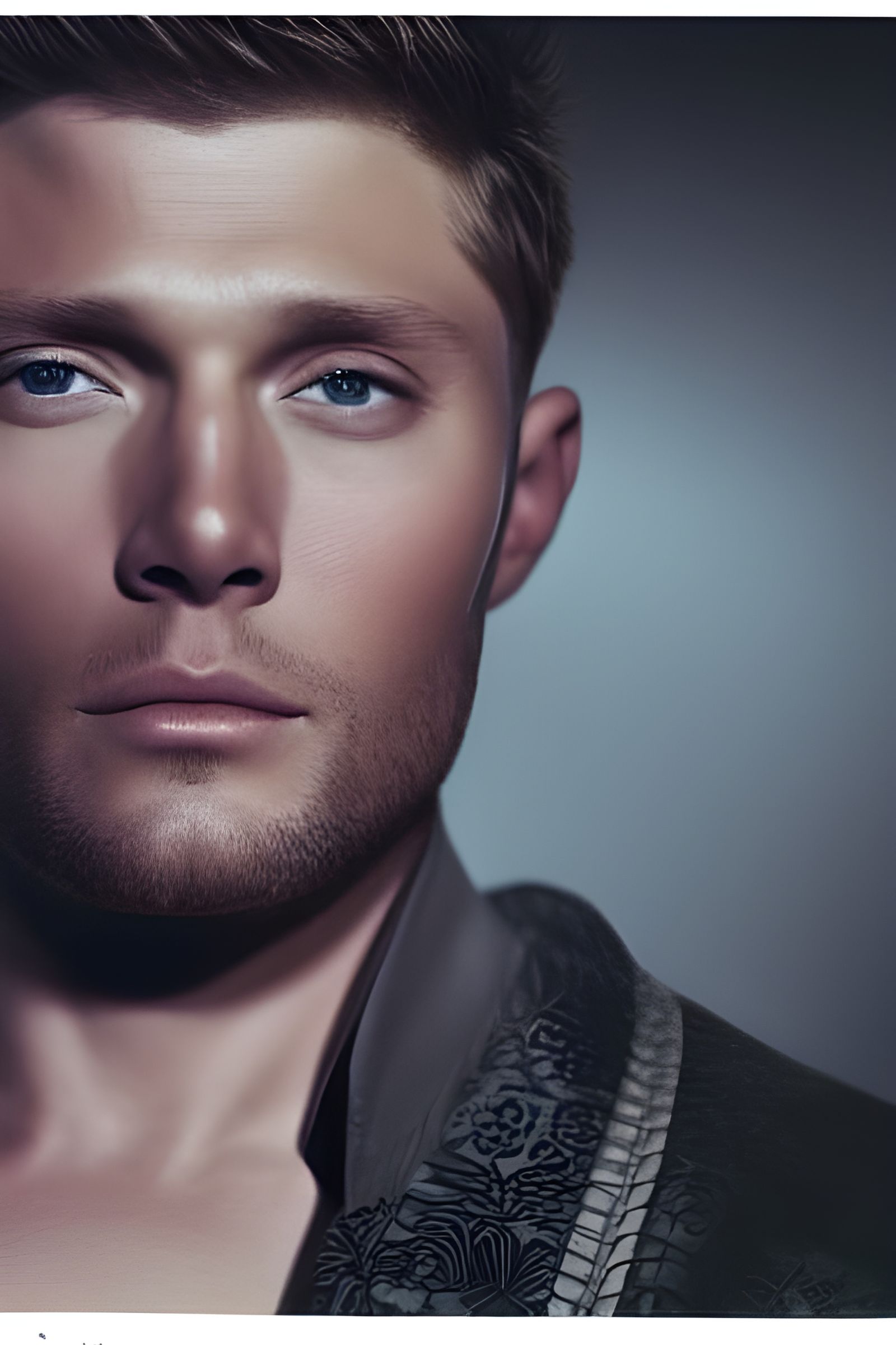 Detailed Portrait in Fractal Diffusion Style