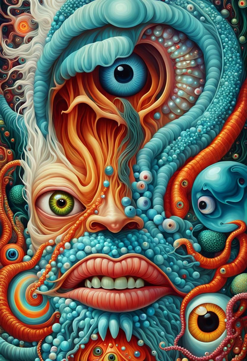 Surreal Shaman Dreamscape in Digital Oil Painting