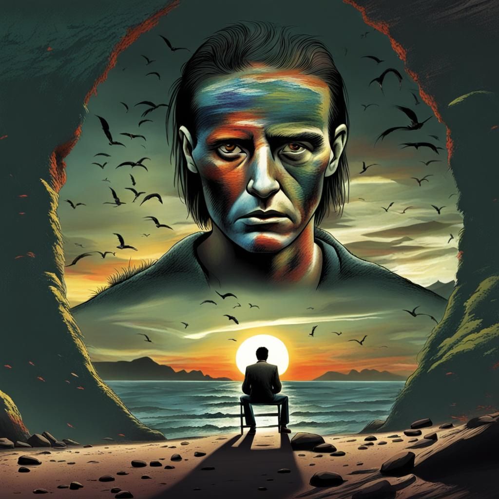 Solitary Man at Time's End: Visions of the Past