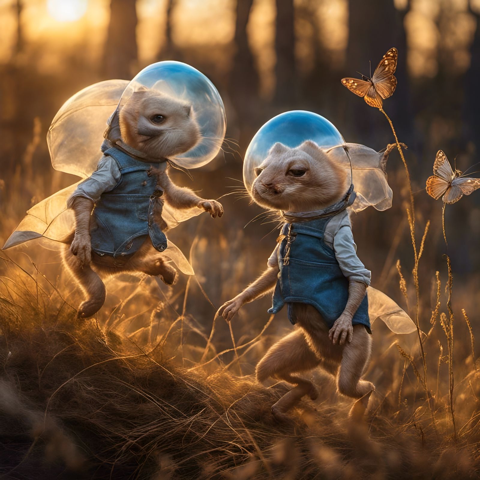 Stunning Alien People Pets in Photorealistic Style