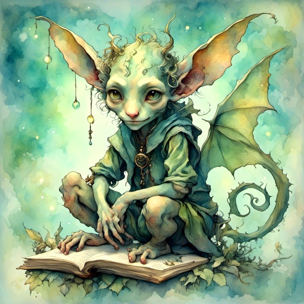 Blue Moon Elf with Pointed Ears