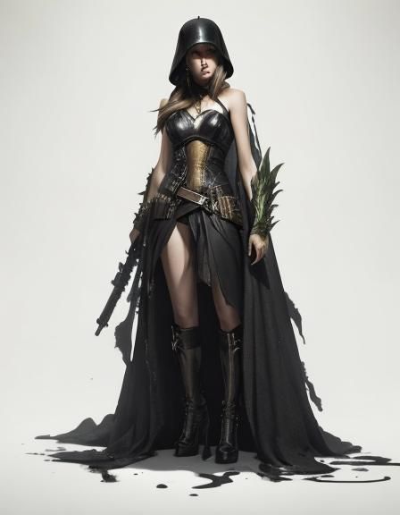 Sith Lord Hiding in Jungle: Dark Fantasy Splash Art