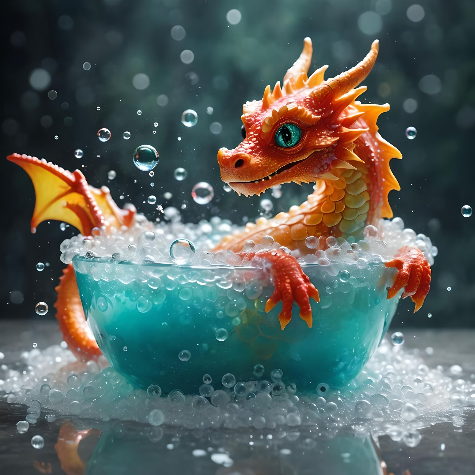Dragon in an Effervescent Bathtub