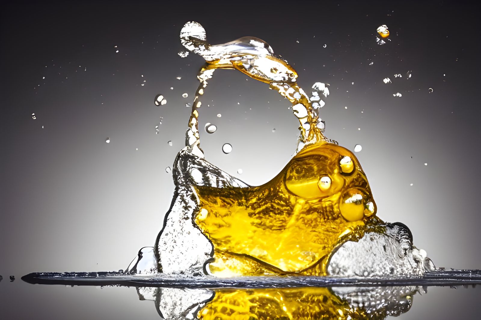 Goldfish Splash: Hyperrealistic High-Speed Render