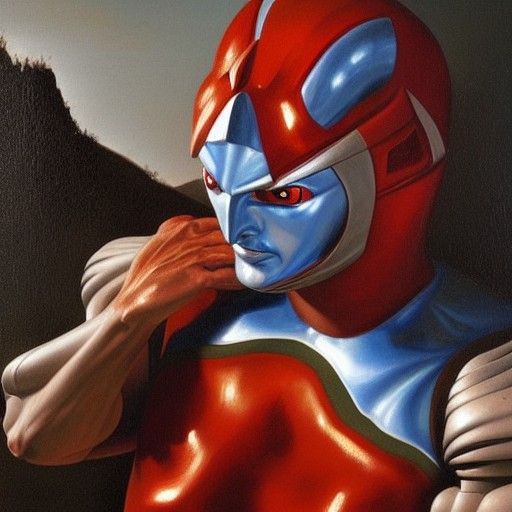 Ultraman in Baroque Renaissance Style