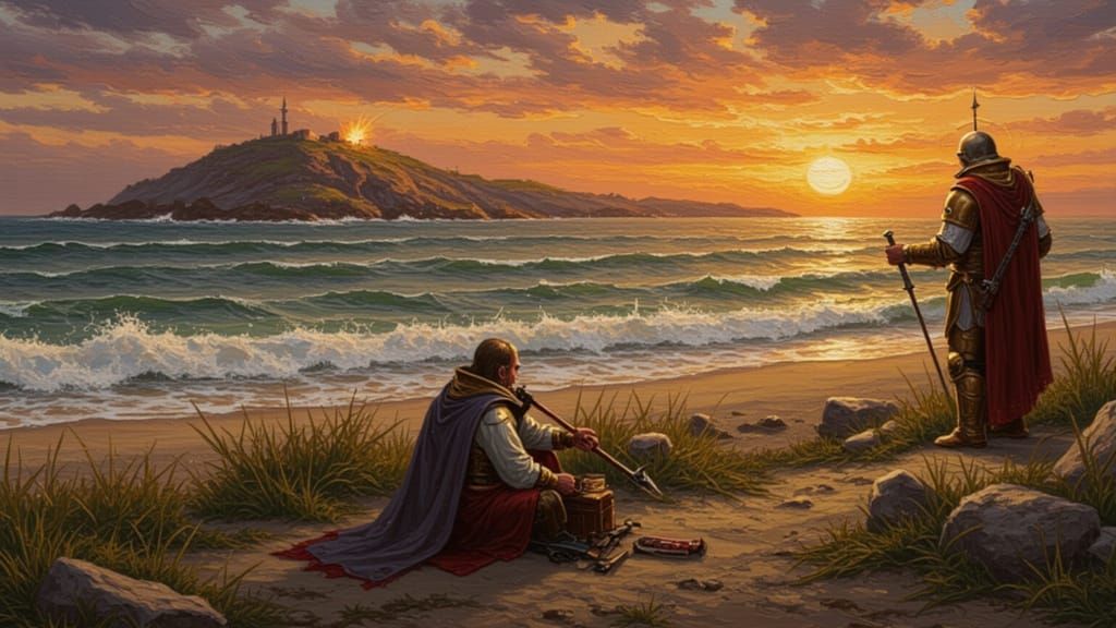 Abstract Impasto Figure with Heavy Texture