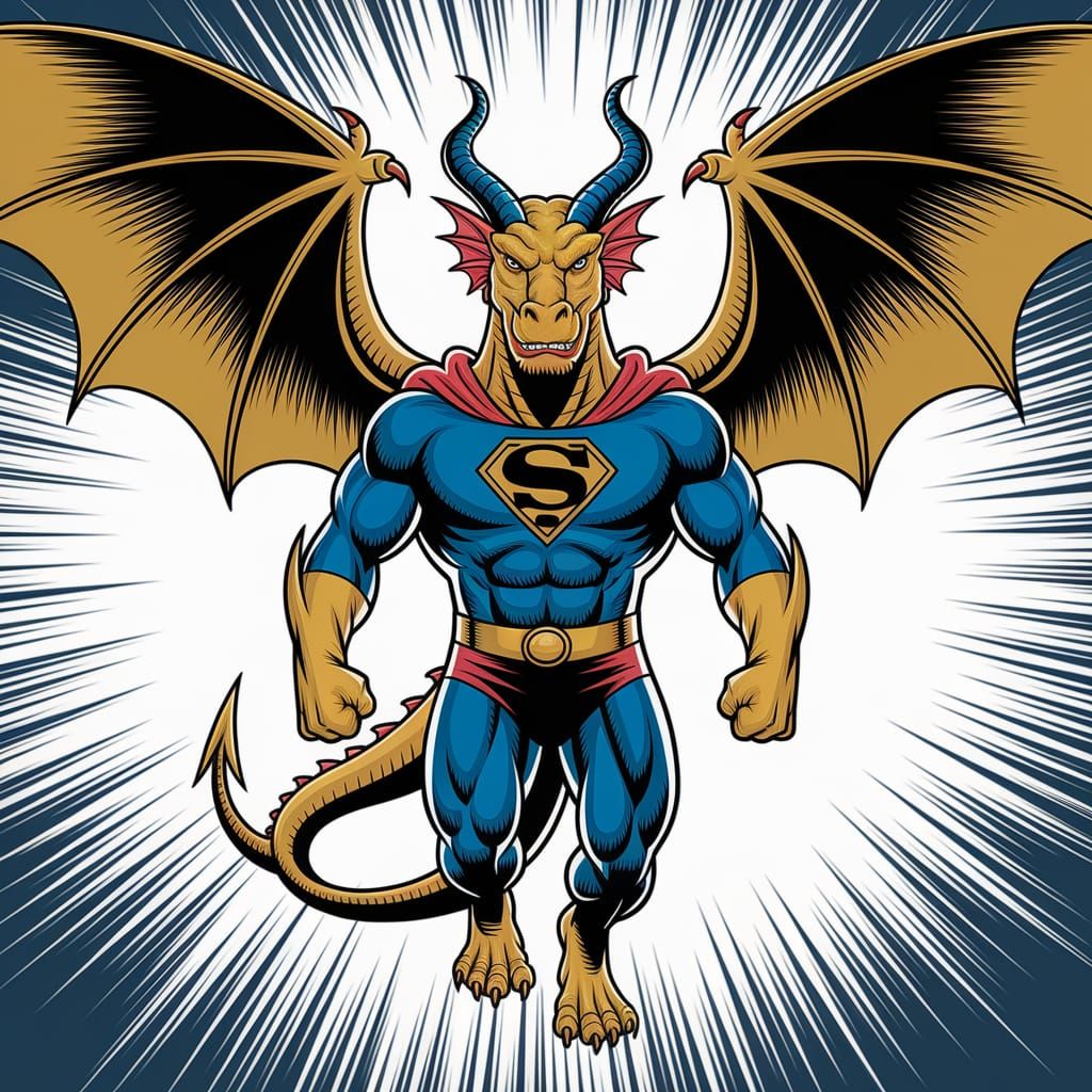 Golden Dragon as a Superhero