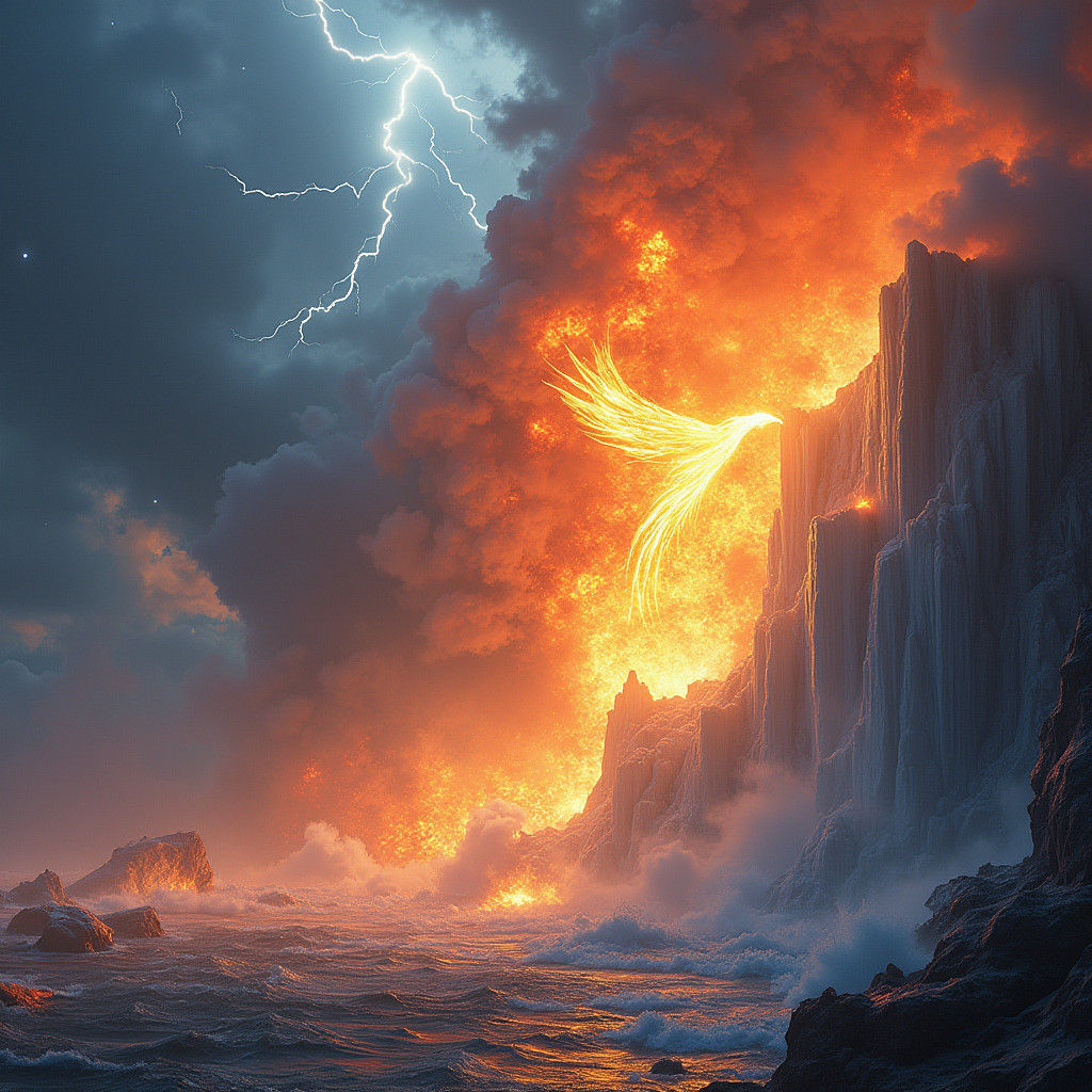 Lava Wave and Glacier Clash: Phoenix vs. Ice Dragon