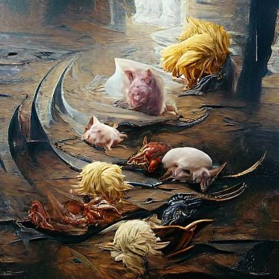 Seven Deadly Sins in Oil Painting Style