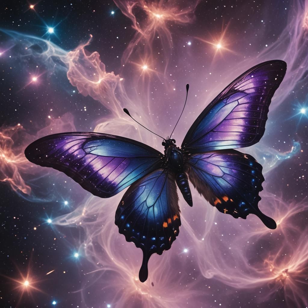 Galactic Surrealism: Butterfly in Space