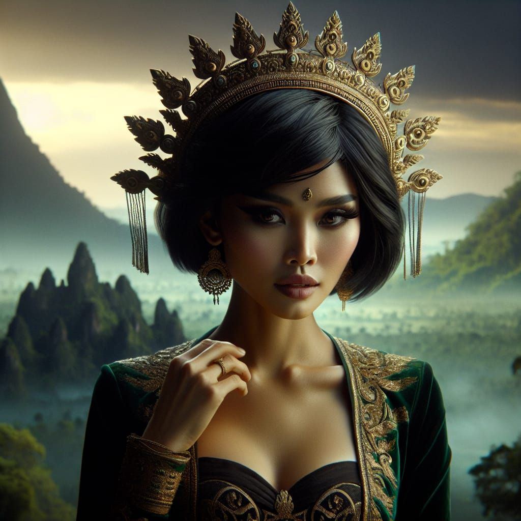 Popa Medaw: Burmese Folk Goddess Cinematic Portrait