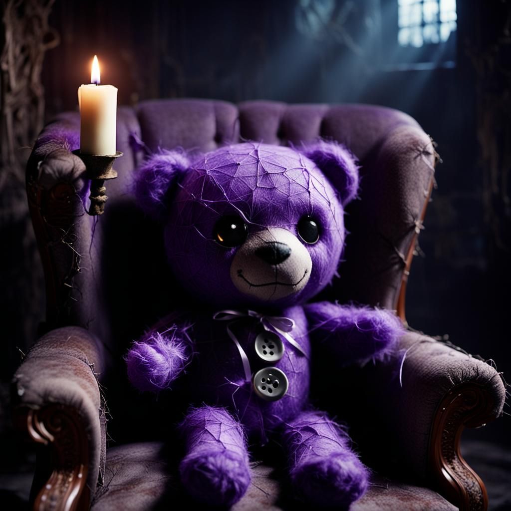 Eerie Voodoo Doll in Dark Cinematic Horror Scene