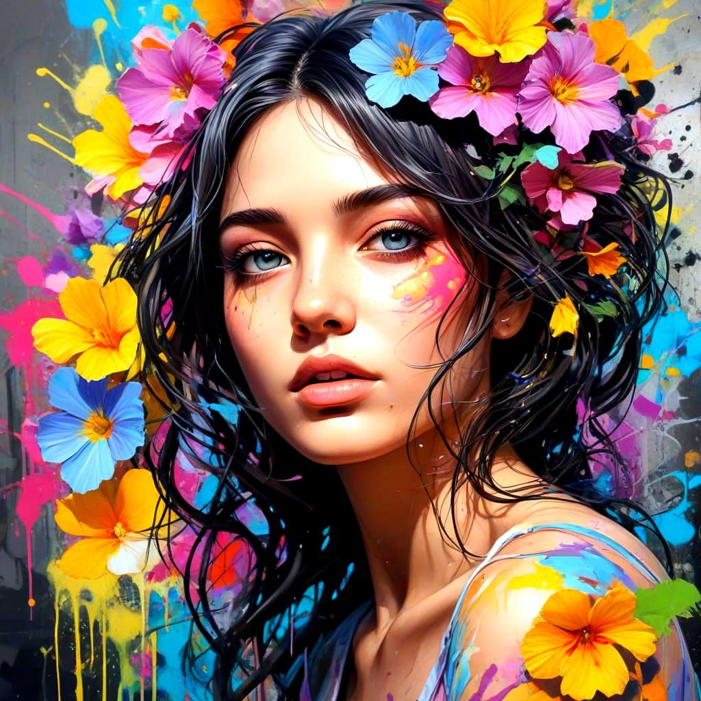 Primroses Bloom in Vibrant Street Art