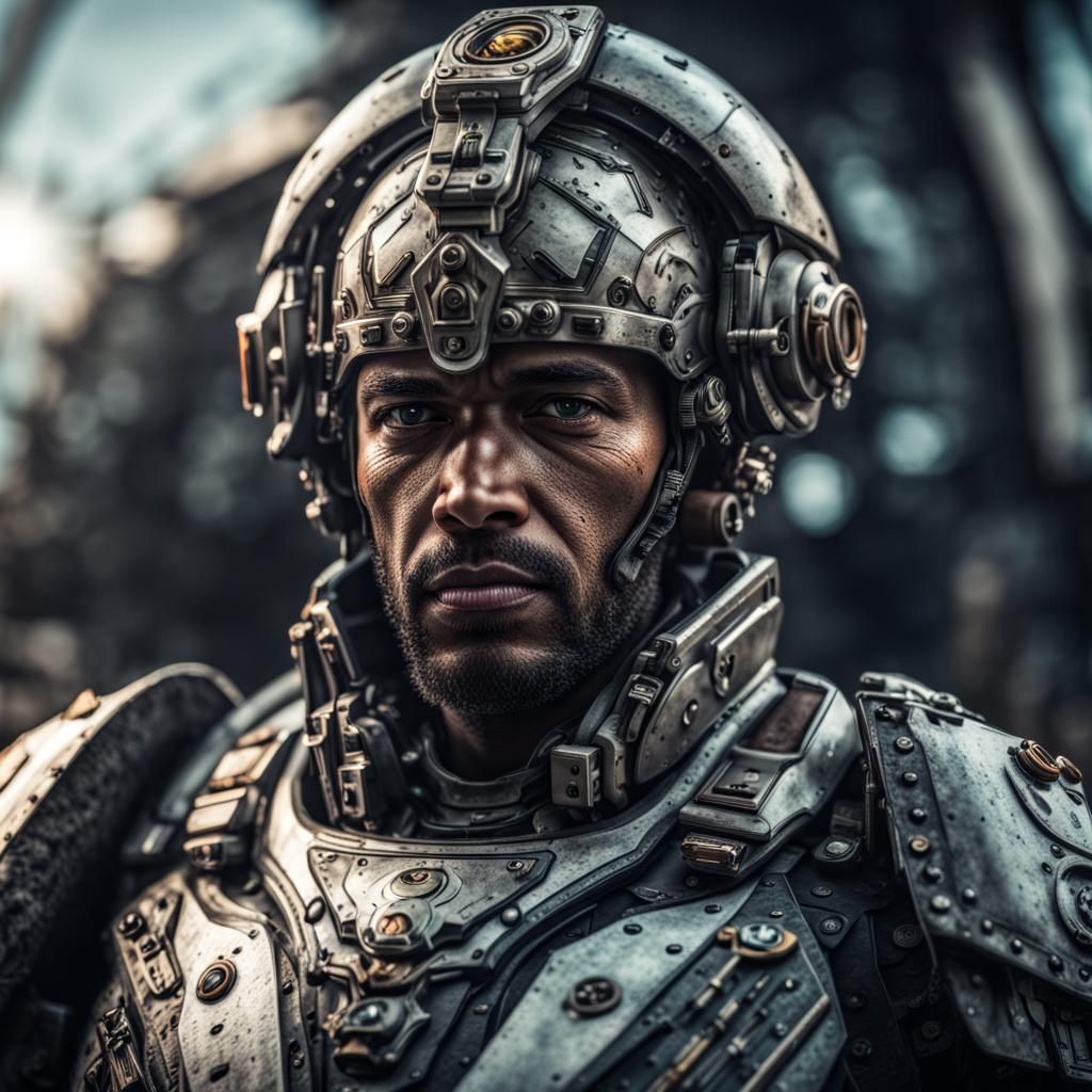 Hyperrealistic Portrait of a Future General