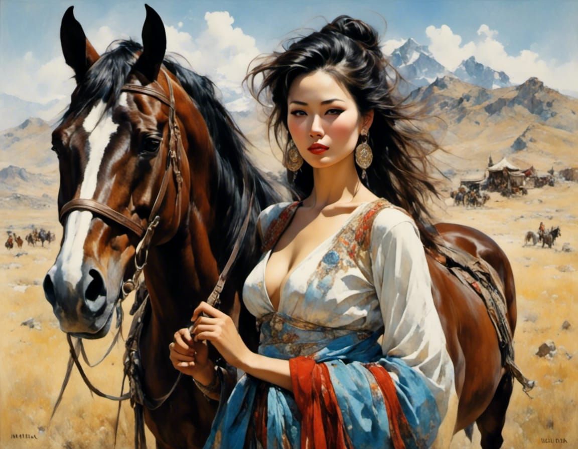 Mongolian young woman