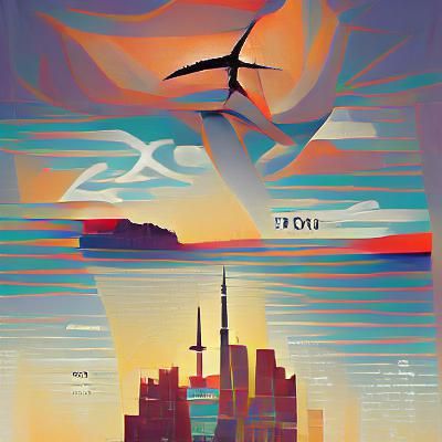 Vintage Toronto Travel Poster in 1950s Style