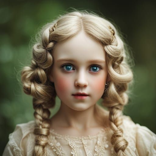 Creepy Porcelain Dolls with Glass Eyes
