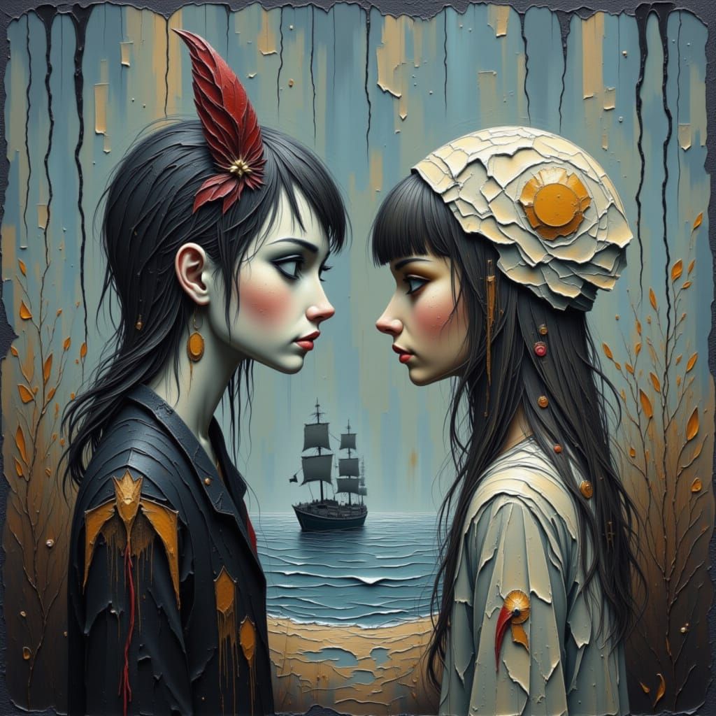 Ethereal Figure with Luminous Wings in Dreamscape