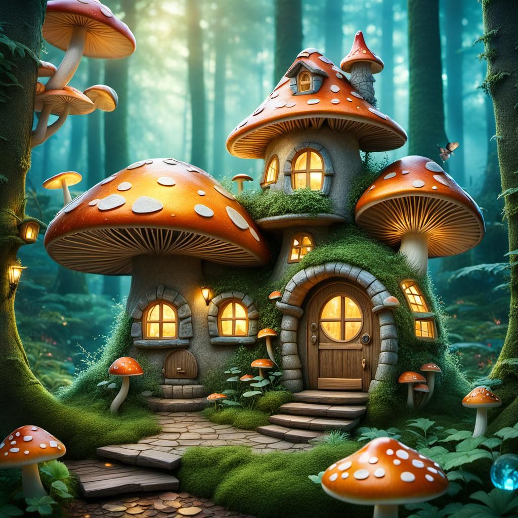 Mushroom house for tiny mouse