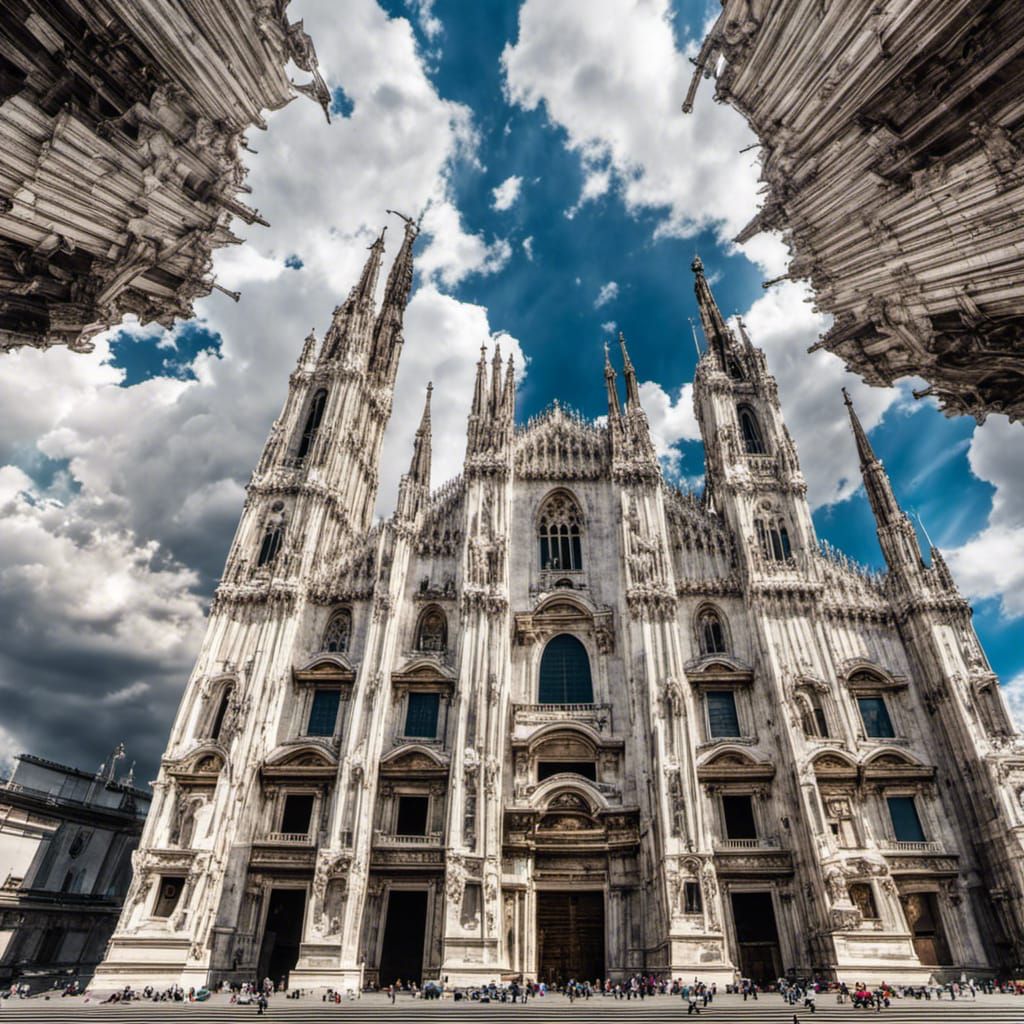 Vast Milan Cathedral Reaching Skyward