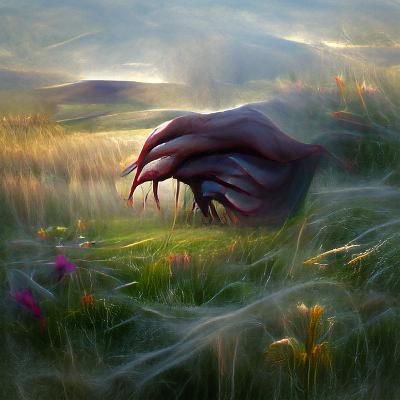 Sinister Hand Rises from Morning Meadow