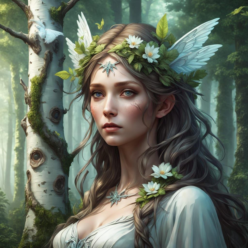 Mythical Goddess of the Forest, Captured in Vivid Concept Ar...