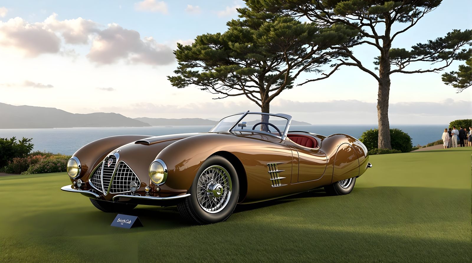 1953 Bristol 404 Coupe on Pebble Beach Lawn