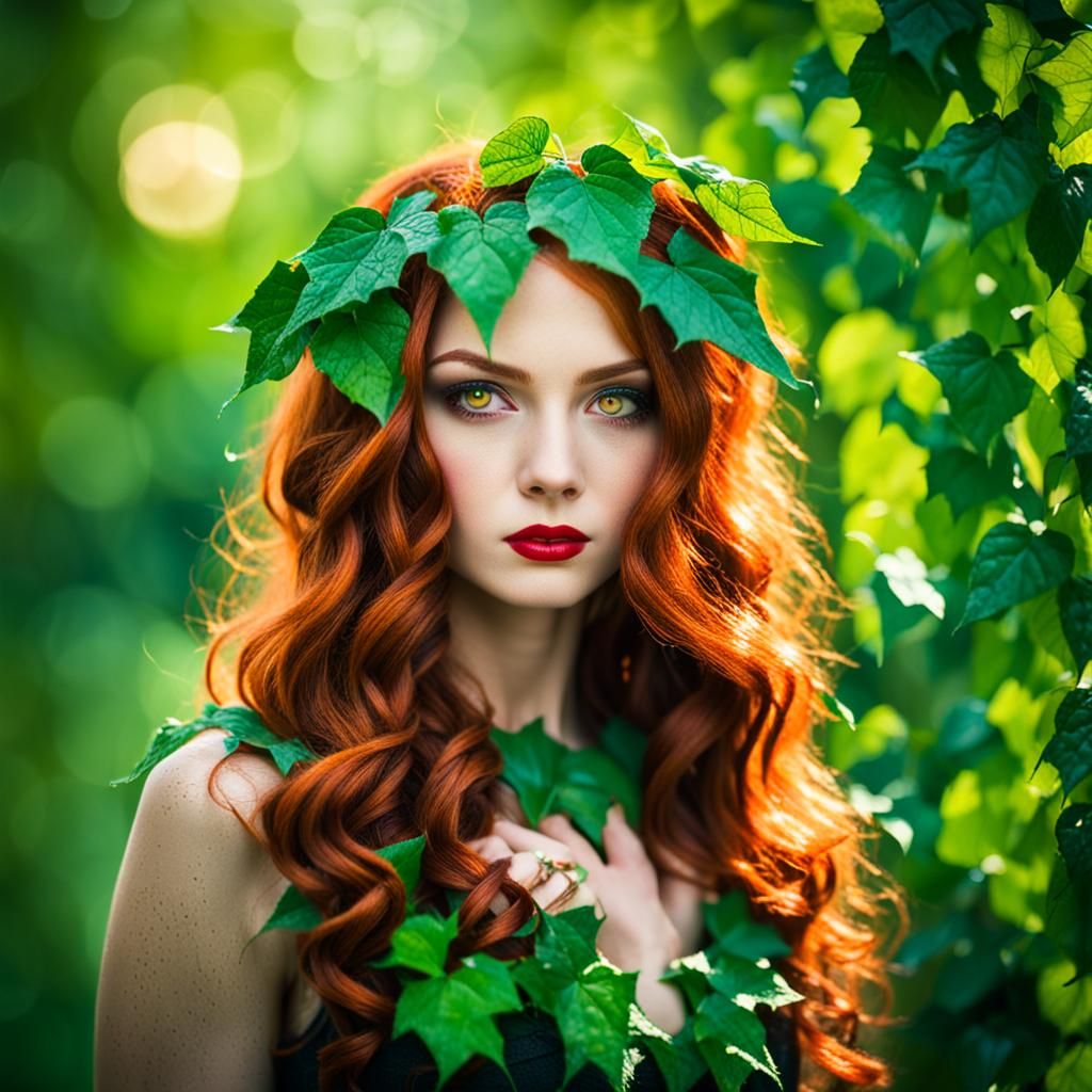 Stunning Portrait of Poison Ivy in Natural Light