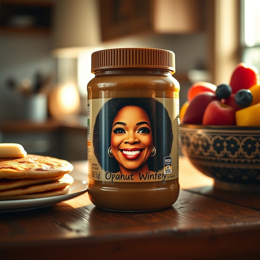 Oprah's Warm Smile in a Jar of Creamy Peanut Butter