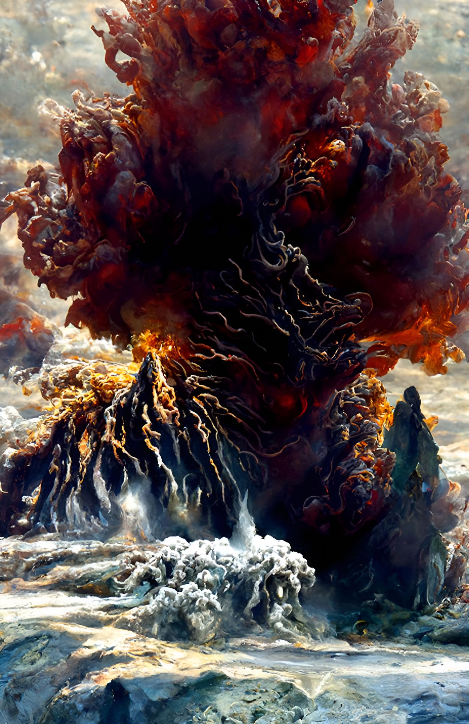 Jehovah Emerges from Underwater Volcano