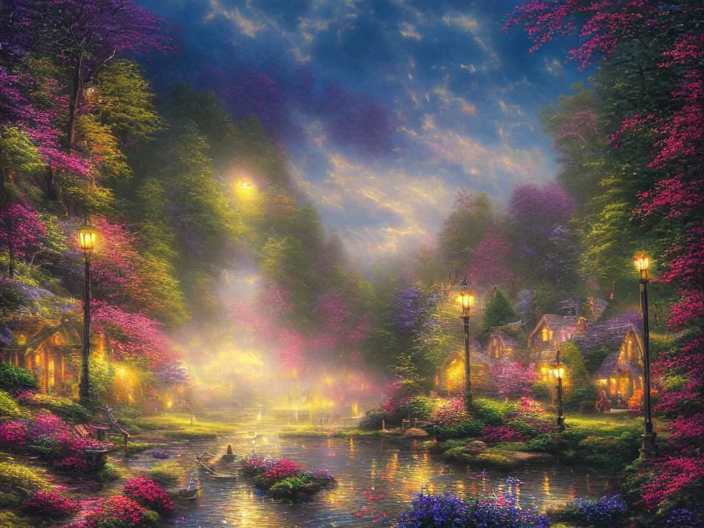 Blonde Woman with Blue Eyes in Ethereal Fantasy Style