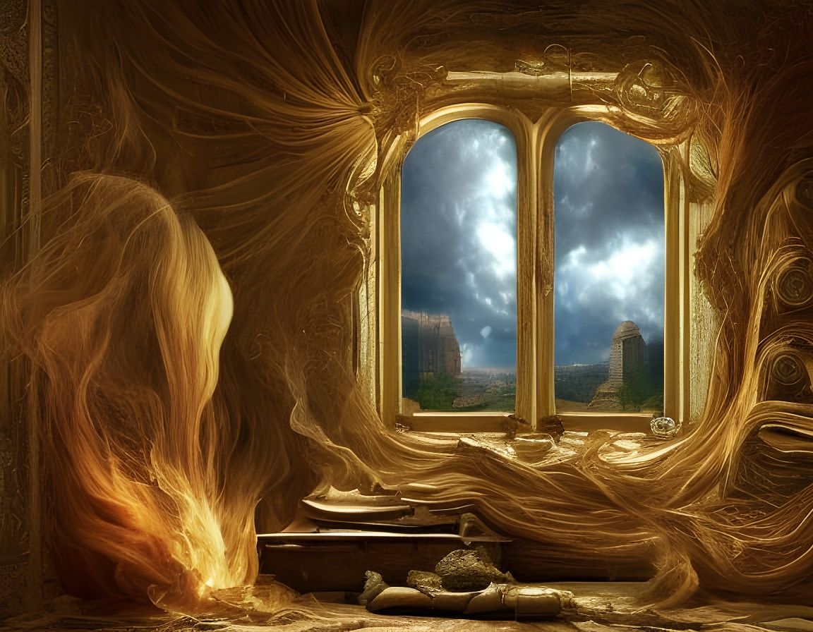 Ethereal Light Through Exploding Windows