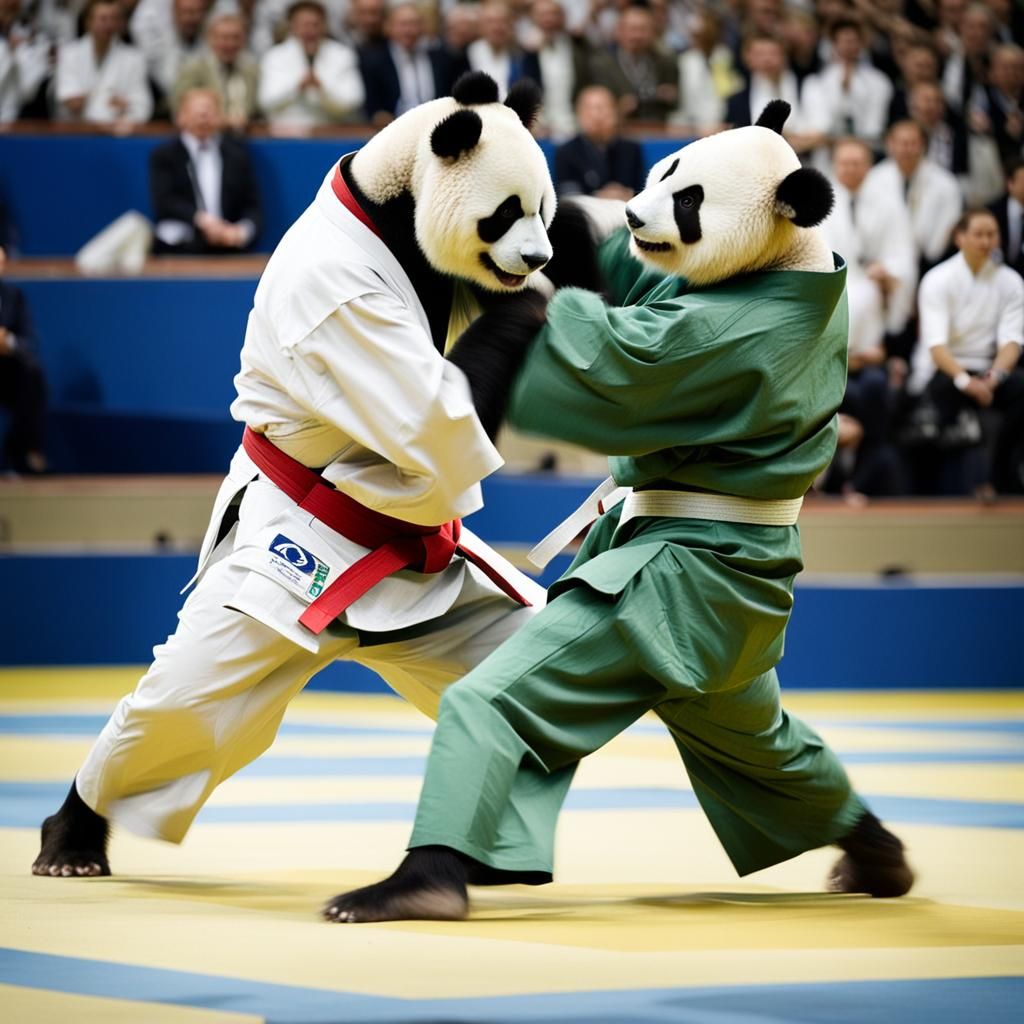 Pandas Compete in Judo at Paris Olympics