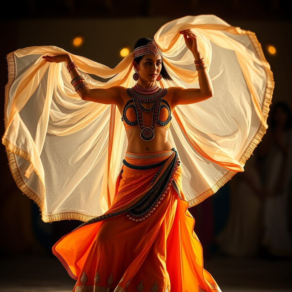Egyptian Dancer in Dance of Seven Veils