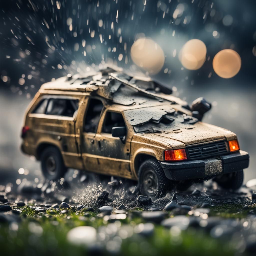 Natural Disaster in Sharp Focus Photography