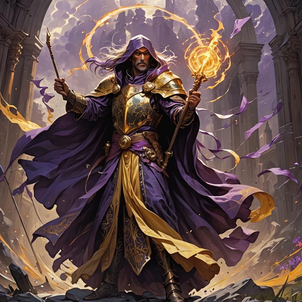 War Priest in Battle: Dark Fantasy Concept Art
