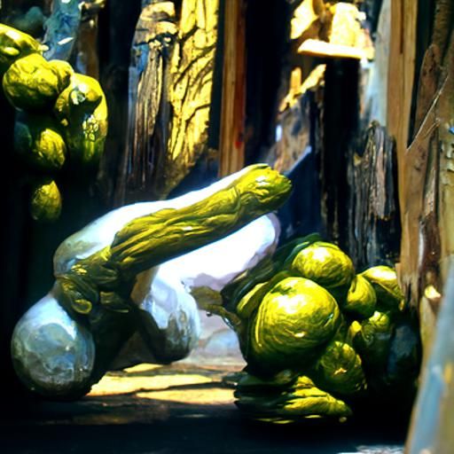 Animated Scene in Oil Painting Style