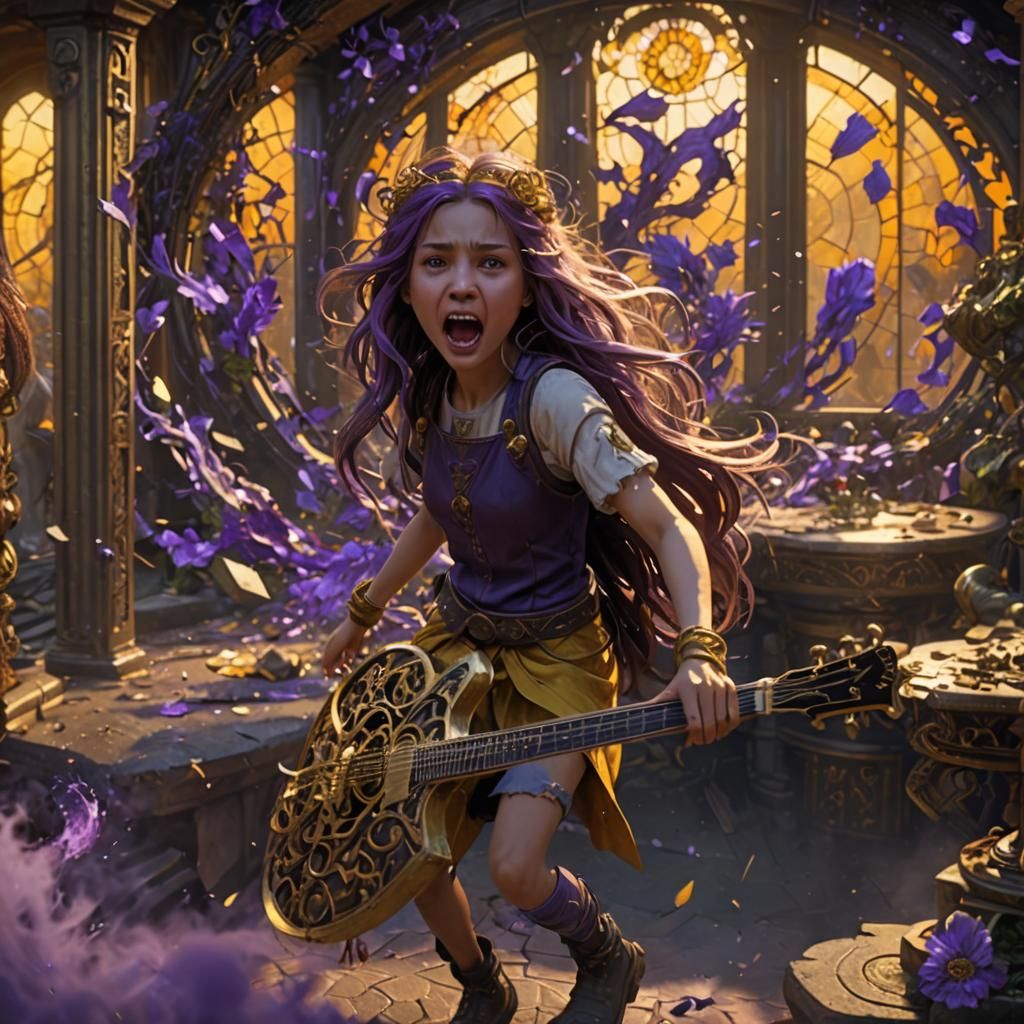 Screaming Girl: Dark Fantasy Concept Art