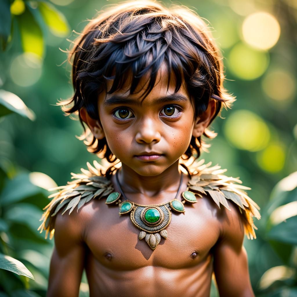 Mowgli Portrait in Professional Photography Style