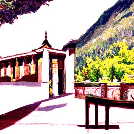 mountain cloister in bhutan