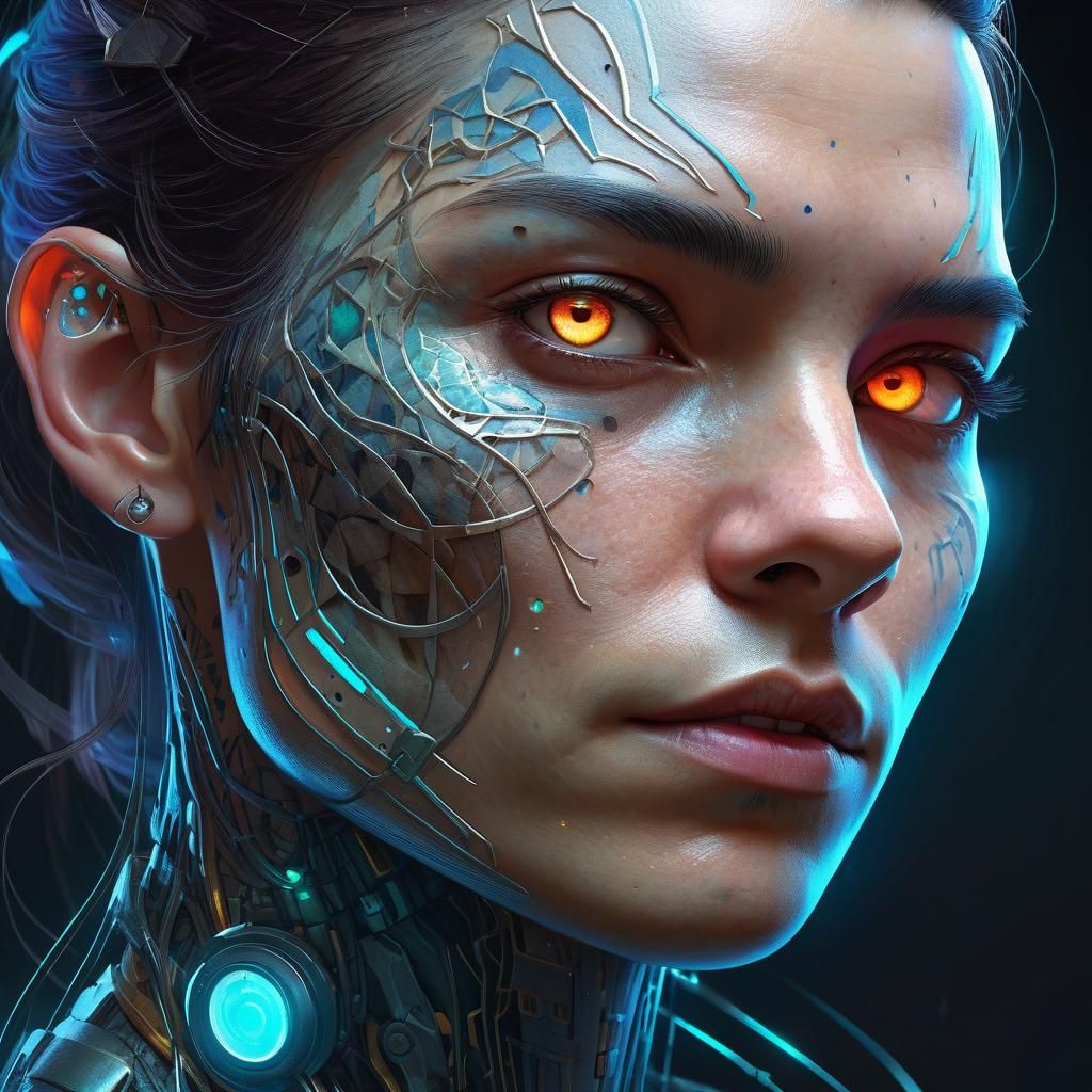 Biopunk Portraits with Bio-Modified Features