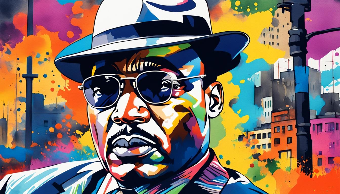 MLK in Harlem: Pop Art Watercolor Portrait