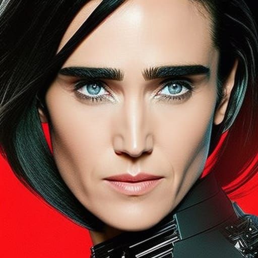 Jennifer Connelly in Cyberpunk 2099 Style