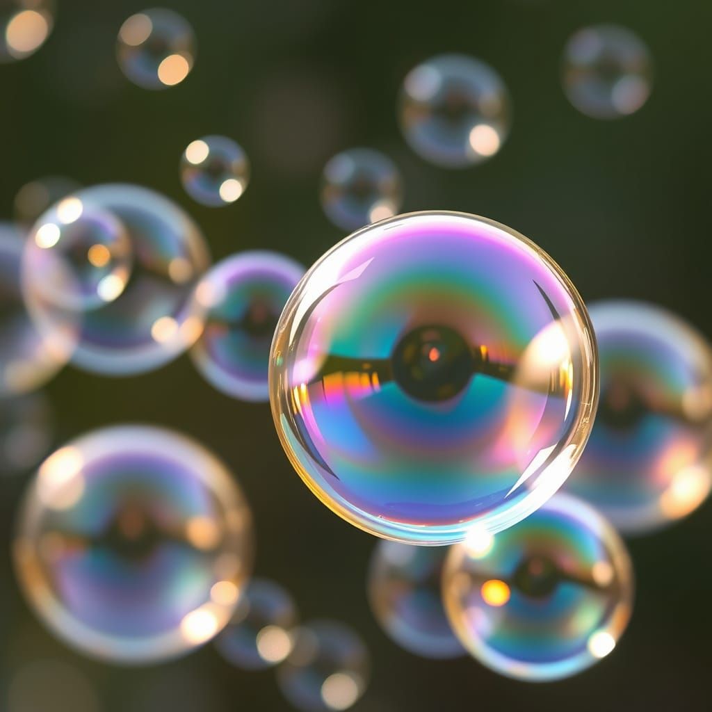 Ethereal Soap Bubbles in Pastel Hues