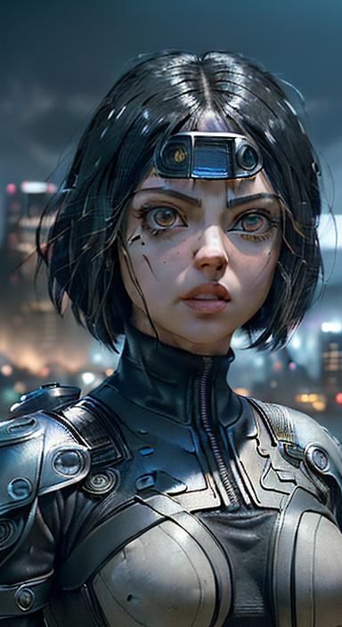 Mila Kunis as Alita: Professional Photography Portrait