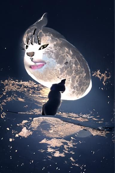 Cat on the Moon