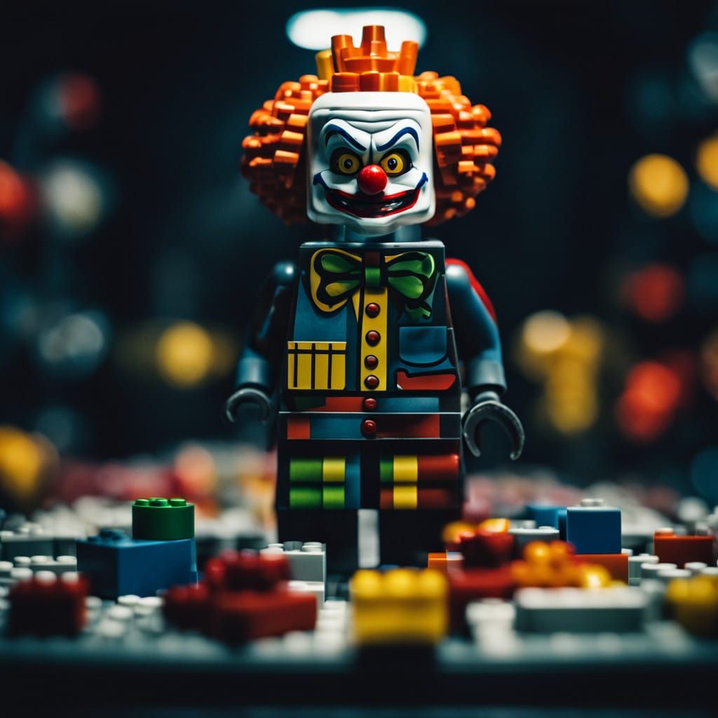 Ethereal Clown Masterpiece in Cinematic Style